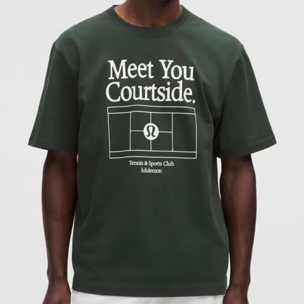 룰루레몬 헤비웨이트 코튼 그래픽 티셔츠 L