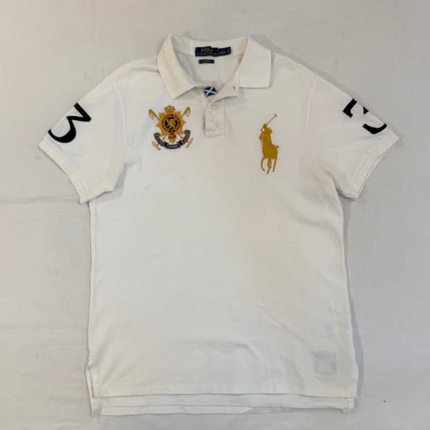 폴로 블랙와치 빅포니 치프키프 카라티 화이트