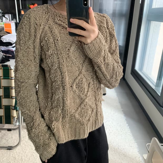 빈티지 니트 래그태그