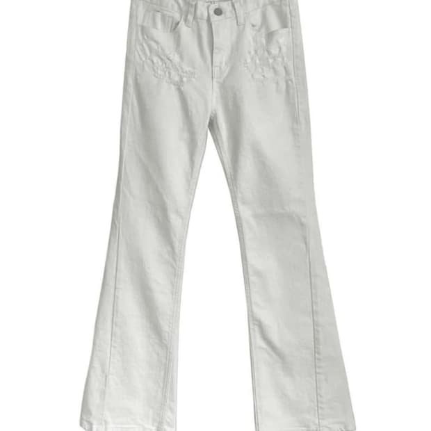 [S] 애즈온 하퍼 팬츠 화이트