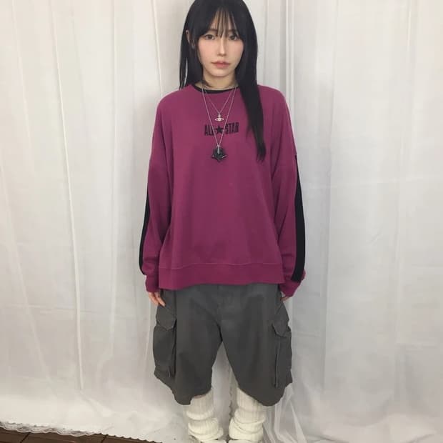 Converse All Star Pink Sweatshirt