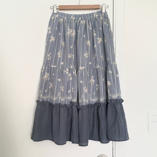 AXES FEMME Floral Tiered Skirt