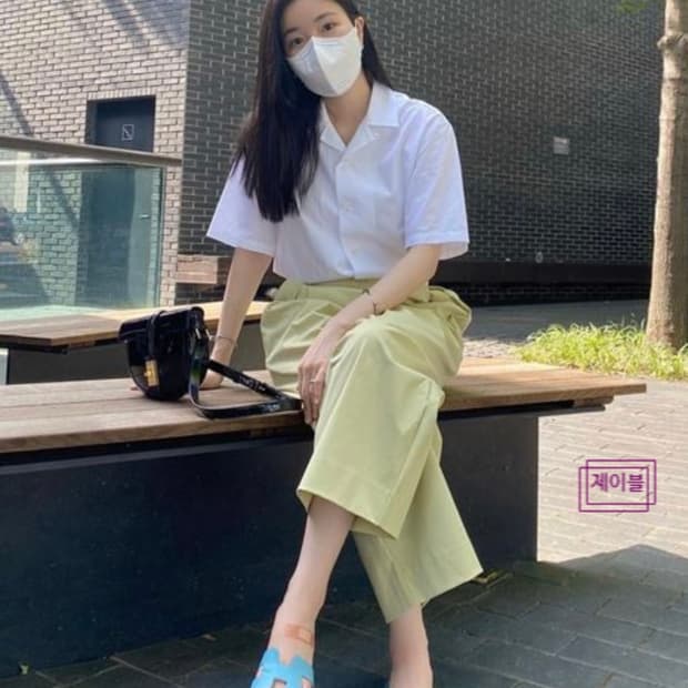 아비에무아 캠프 칼라 포플린 셔츠