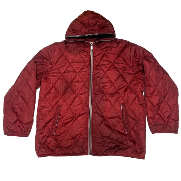 컨버스 올오버 다이아몬드 퀼팅 후드 패딩 자켓