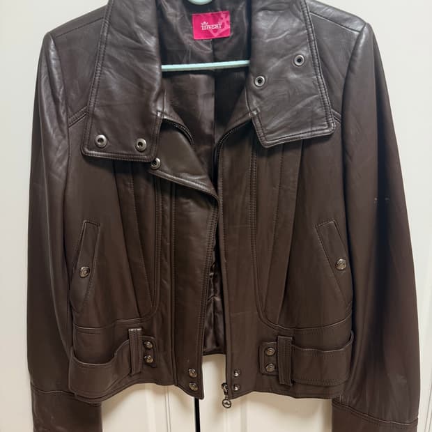 vintage leather jacket