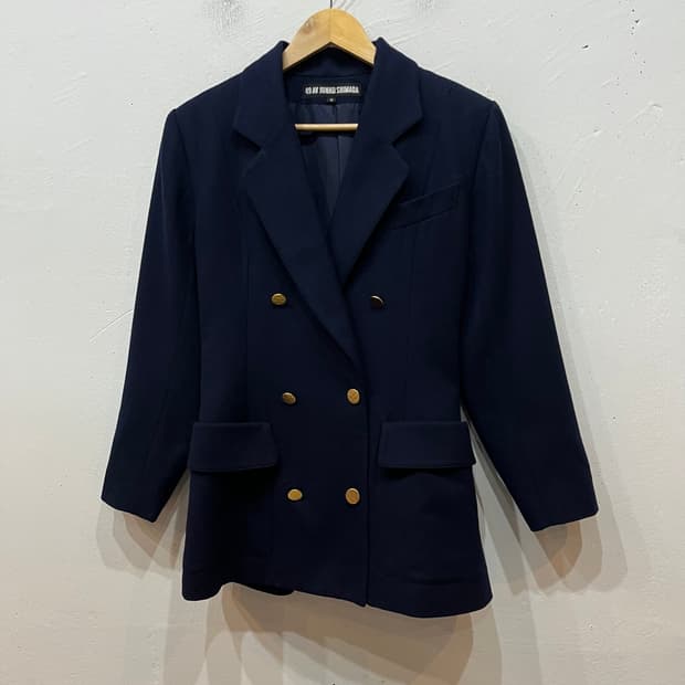 JUNKO SHIMADA 금장 더블 울 자켓 Made in JAPAN