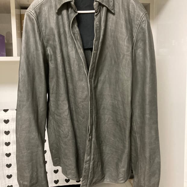 Carpe diem washable leather shirt