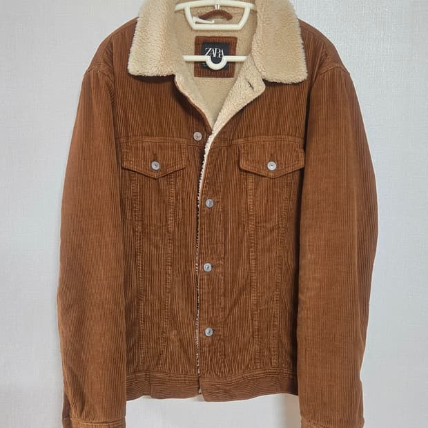 (ZARA)자라 코듀로이 쉐르파 트러커 자켓, 남성겨울자켓