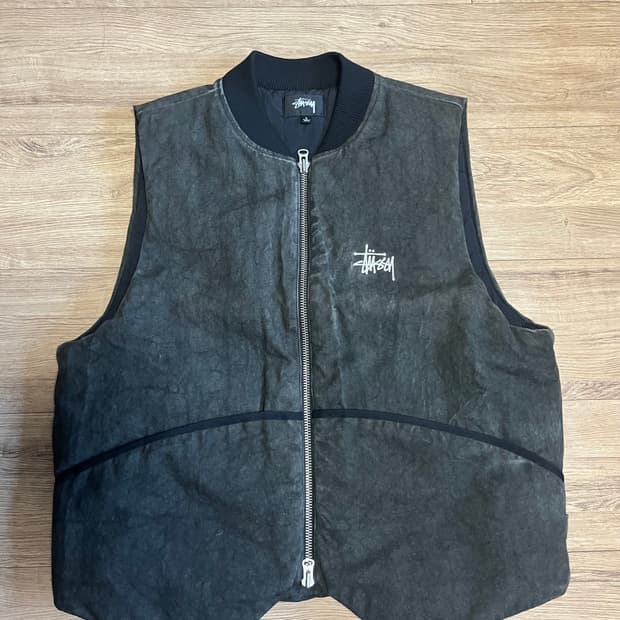 스투시 패딩 베스트 L