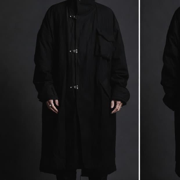 더 비리디 안느 울 린넨 오가닉 코튼 롱 코트