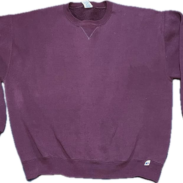 90s 러셀 스웻 버건디(L)