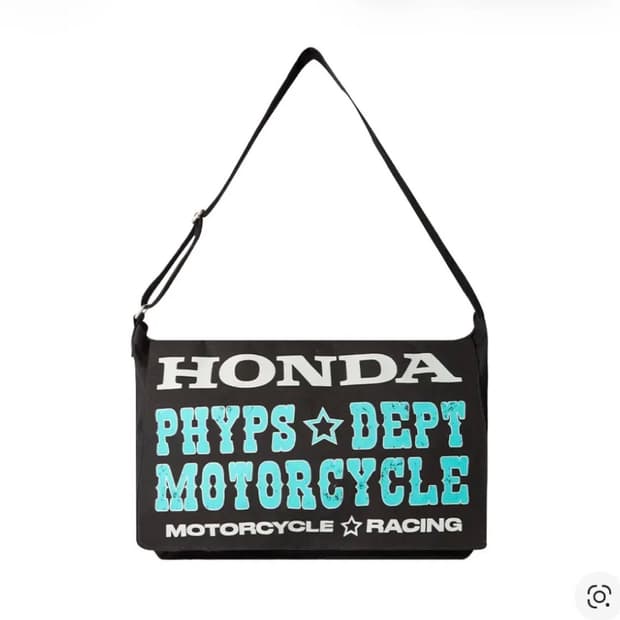 새제품) 혼다 혼다 타이포그래피 더플 캔버스백 블랙