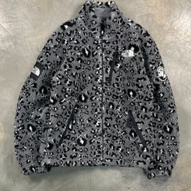 노스페이스 레오파드 플리스 자켓