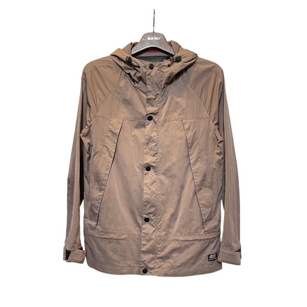 피프티파이브 디젤 나일론 후드 자켓 투포켓 스트링 디테일 브라운