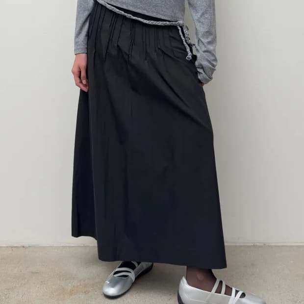 다이애그널 STITCHED SKIRT