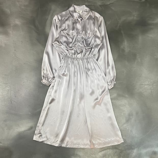 발렌티노 새틴 셔츠 드레스 y16869