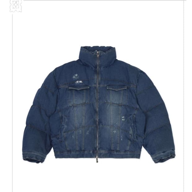 아더에러 Nox puffer 패딩 데님 L