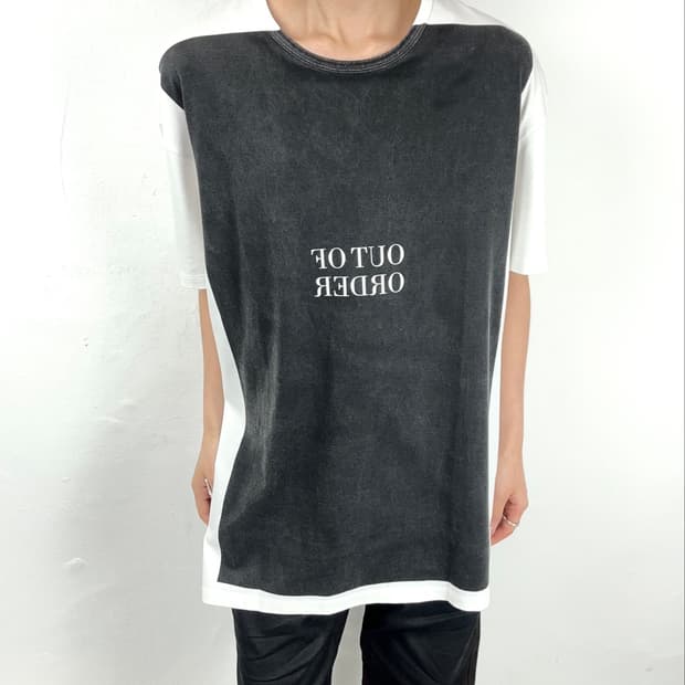 LAD MUSICIAN Out Of Order Panel T-Shirt