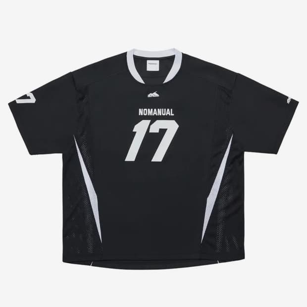 노매뉴얼 17 MESH BLOCK FOOTBALL JERSEY
