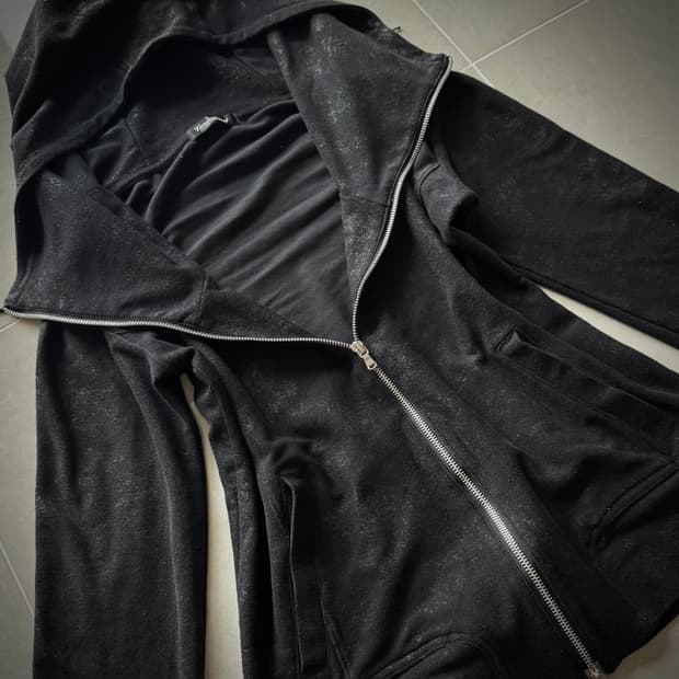 Tornado Mart 워싱 크랙 하이넥 투웨이 후드집 업 락시크 펑크