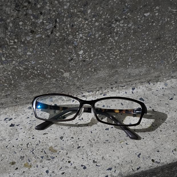 Japan Vintage 레오파드 스퀘어 프레임 안경