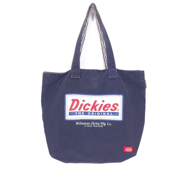 Dickies 네이비 빅로고 캔버스 토트백