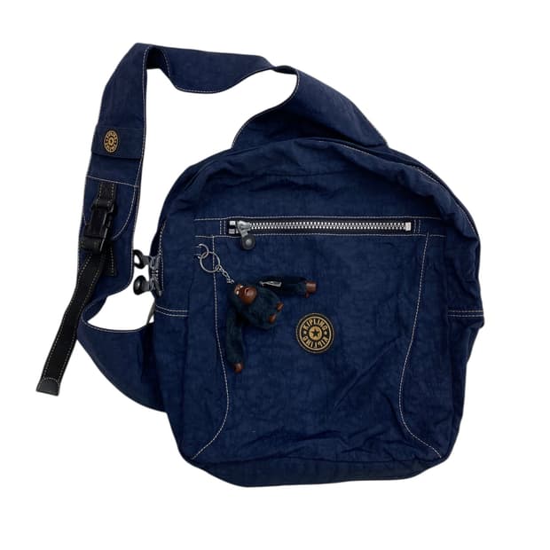 키플링 y2k 네이비 원숄더 백팩