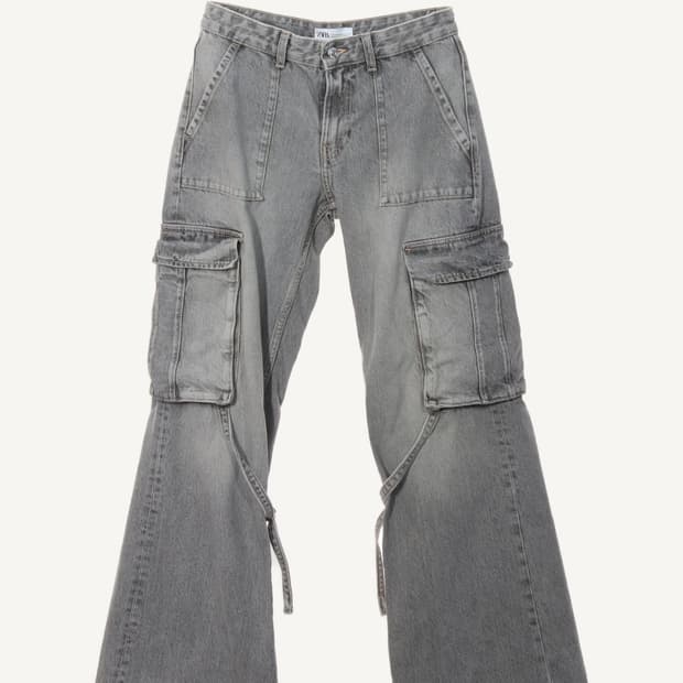 ZARA 로우라이즈 부츠컷 카고팬츠 Y2K