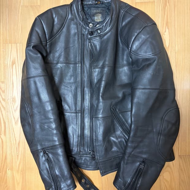 90s 모터사이클 가죽 자켓