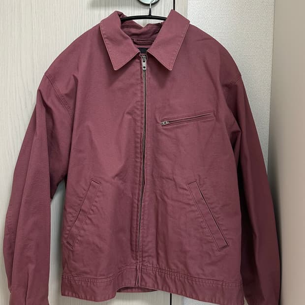 유니클로 집업 블루종 와인