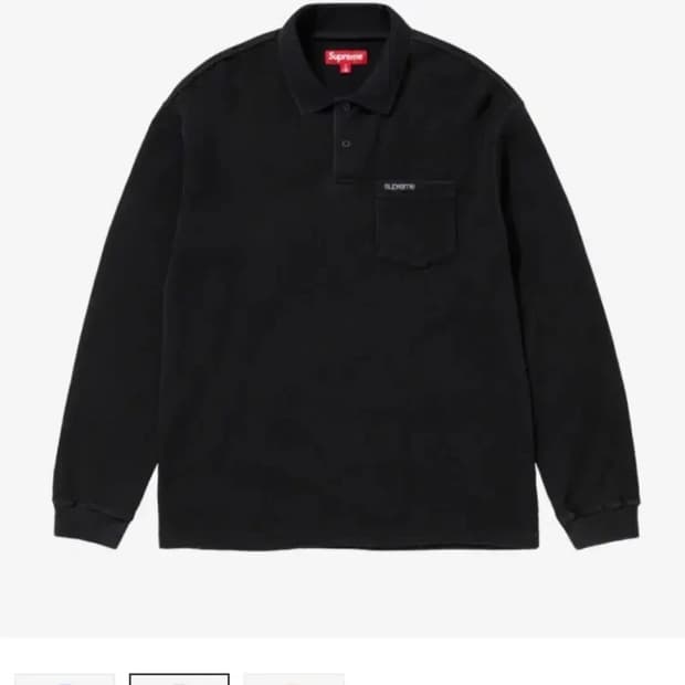 슈프림 써멀 폴로 L