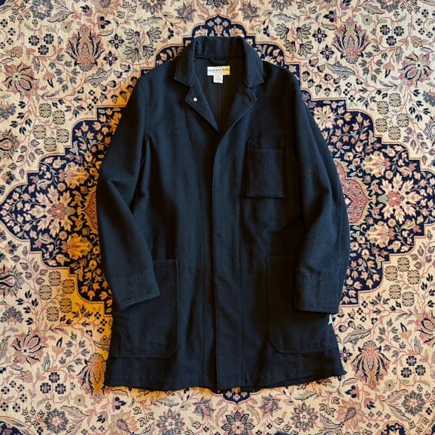 사사프라스 헤비멜톤울 코트 100