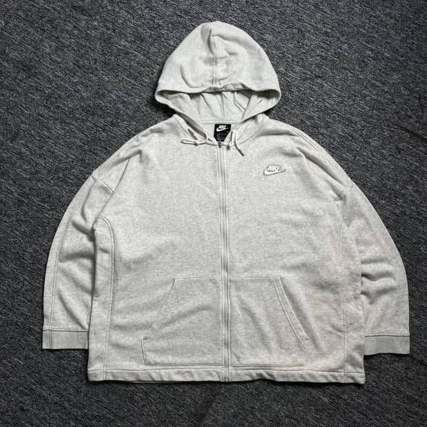 나이키 퓨추라 박시핏 그레이 후드 집업 o 1721
