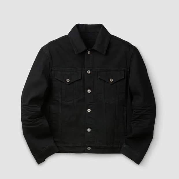 쿠어 엠보 워시드 더블 포켓 트러커 자켓