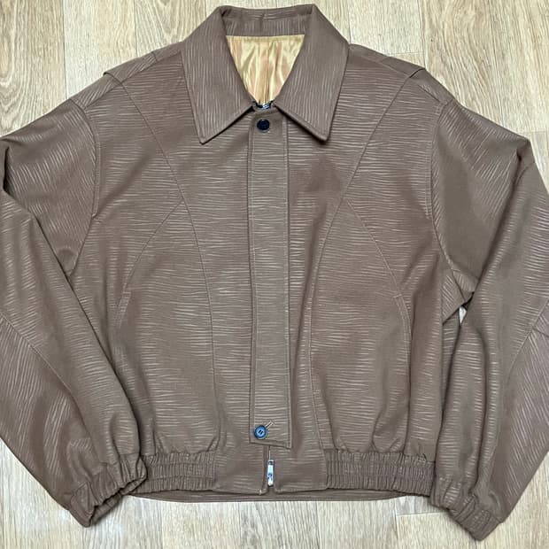 엘무드 크로아상 블루종 점퍼 카멜