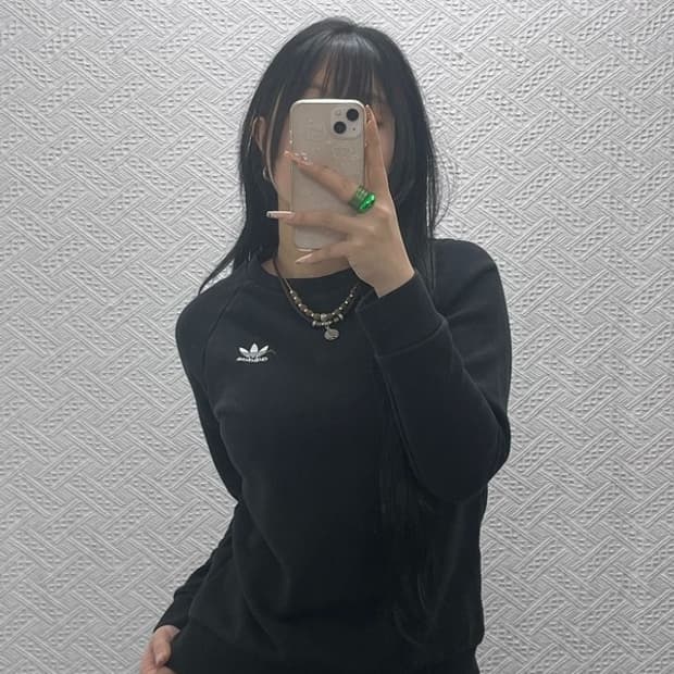 아디다스 빈티지 스몰로고 캐주얼 맨투맨 XS C08344