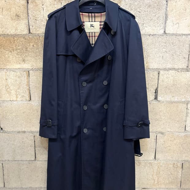 버버리 더블 브레스티드 롱 트렌치코트