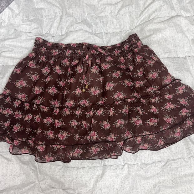 리즈리사 플라워 초코 스커트 히메갸루 라떼갸루 모리걸 갸루