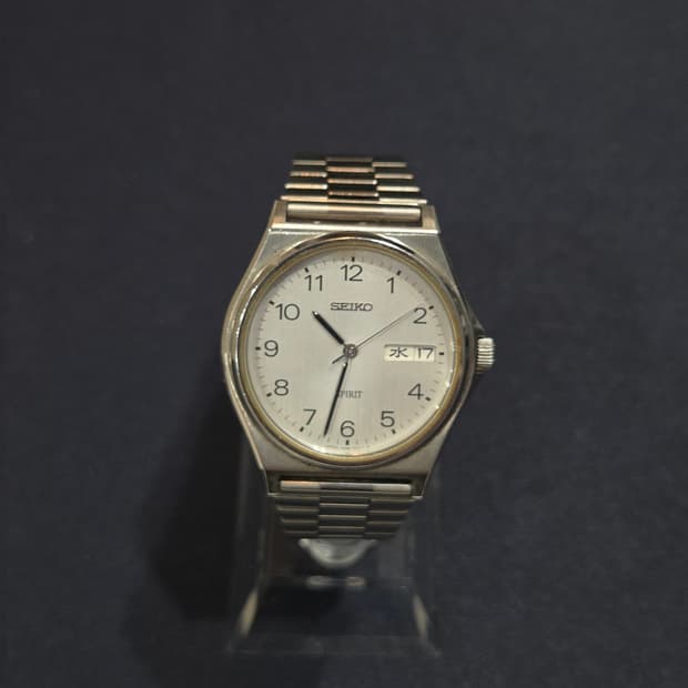 빈티지 세이코 스피릿 아라빅 실버 다이얼 SEIKO SPIRIT