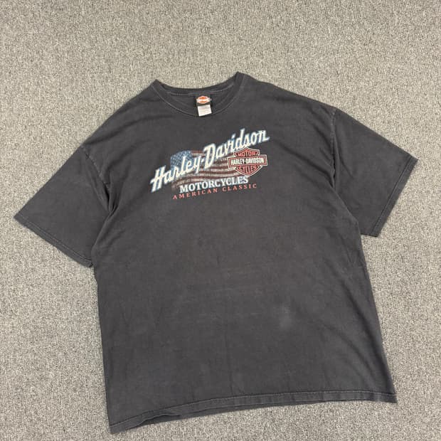 3XL)할리데이비슨 빈티지 프린팅 Parryville 반팔