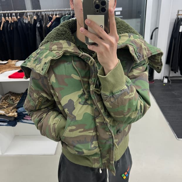 폴로 랄프로렌 데님앤서플라이 n2b 카모 파카