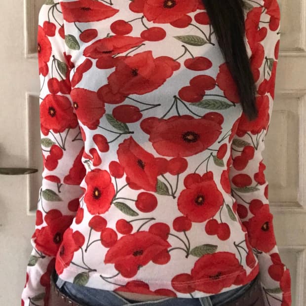 vintage flower mash top 