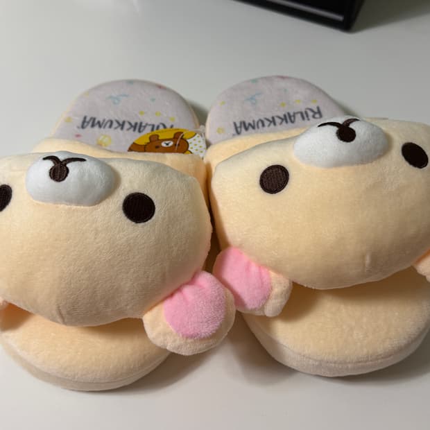 리락쿠마 코리락쿠마 룸슈즈 슬리퍼