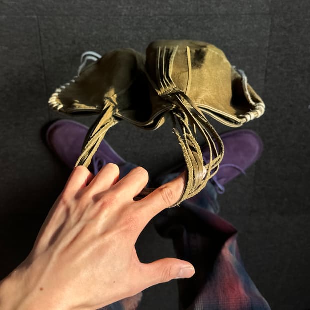 "비정형" 미니 레더 백