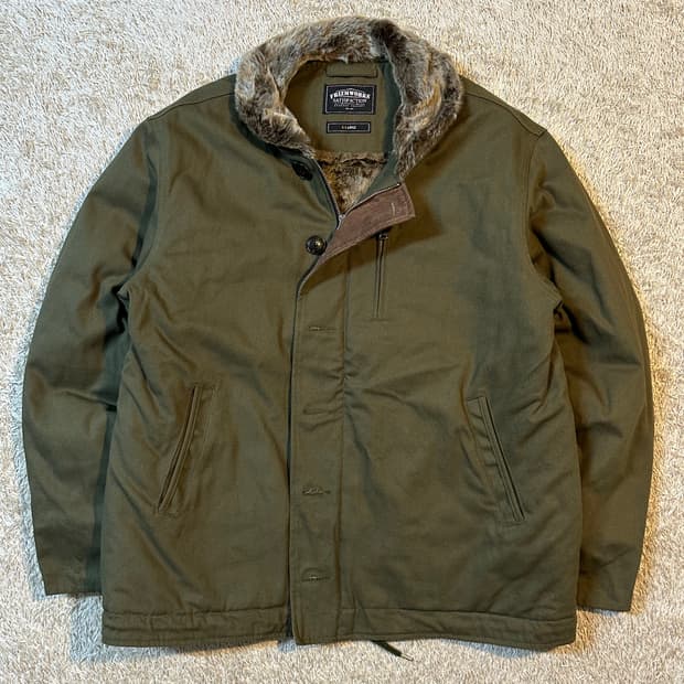 프리즘웍스 FRIZM WORKS EDGAR N-1 덱자켓 올리브