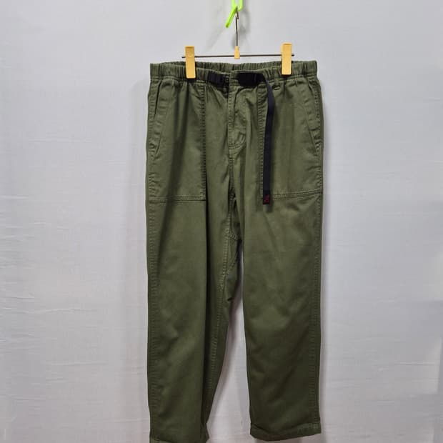 그라미치 카키 벨티드 팬츠 남성M