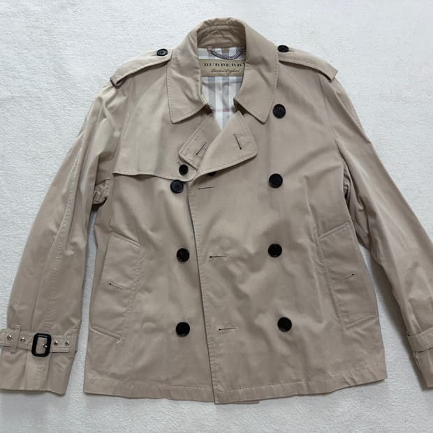 [M] 버버리 하프 트렌치 코트 자켓