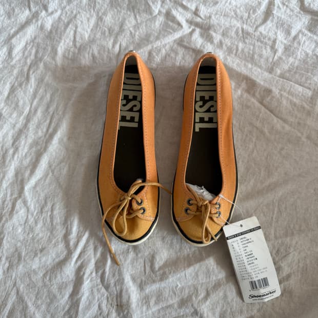 디젤 y2k 플랫슈즈 새상품 