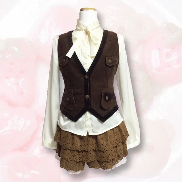 빈티지 모리걸웨스턴히메카지 베스트