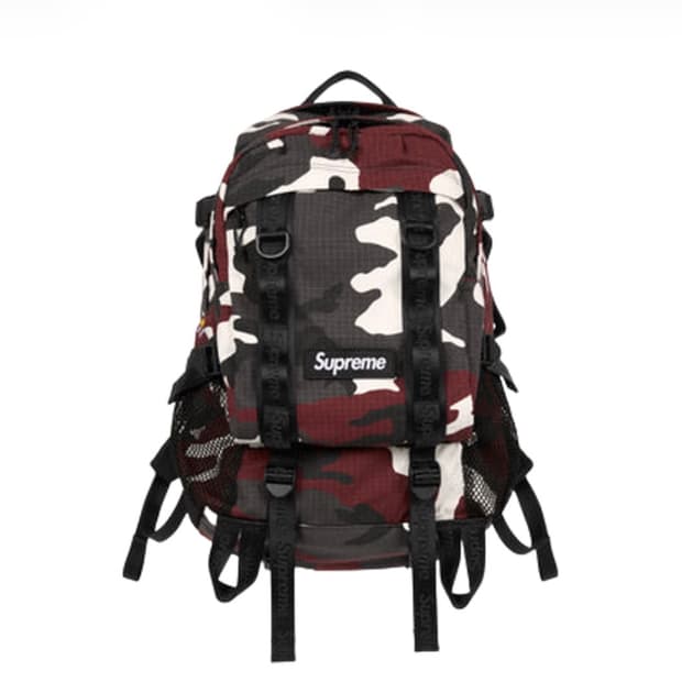 슈프림 백팩 레드 카모 - 26SS